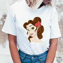 Load image into Gallery viewer, Women 2019 Summer Graphic Tee Shirt Femme Funny Princess Vogue Harajuku T Shirt Korean Tops Kawaii Streetwear Camiseta Mujer