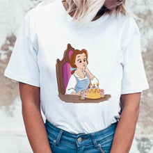 Load image into Gallery viewer, Women 2019 Summer Graphic Tee Shirt Femme Funny Princess Vogue Harajuku T Shirt Korean Tops Kawaii Streetwear Camiseta Mujer