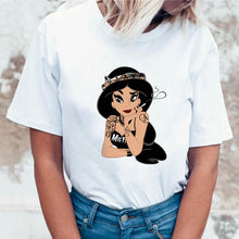 Load image into Gallery viewer, Women 2019 Summer Graphic Tee Shirt Femme Funny Princess Vogue Harajuku T Shirt Korean Tops Kawaii Streetwear Camiseta Mujer